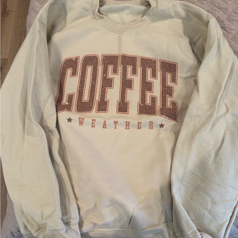 Coffee Weather Beige Sweater